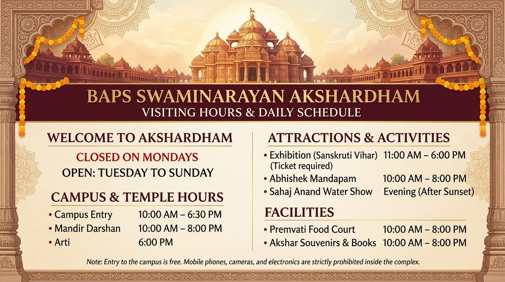 BAPS Swaminarayan Akshardham Visiting 